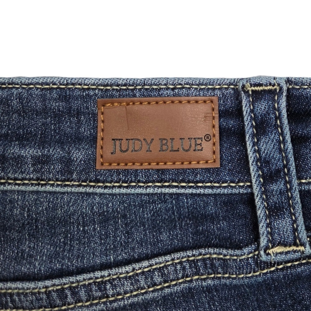 Judy Blue Bootcut Jeans Womens 32 Mid Rise Hand Sand and Destroy Distressed - Picture 9 of 11
